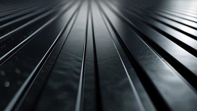 Dark metallic parallel lines with golden particles