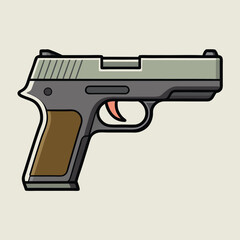 P365 gun , police weapon vector design, military vector design illustration.