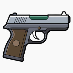 P365 gun , police weapon vector design, military vector design illustration.