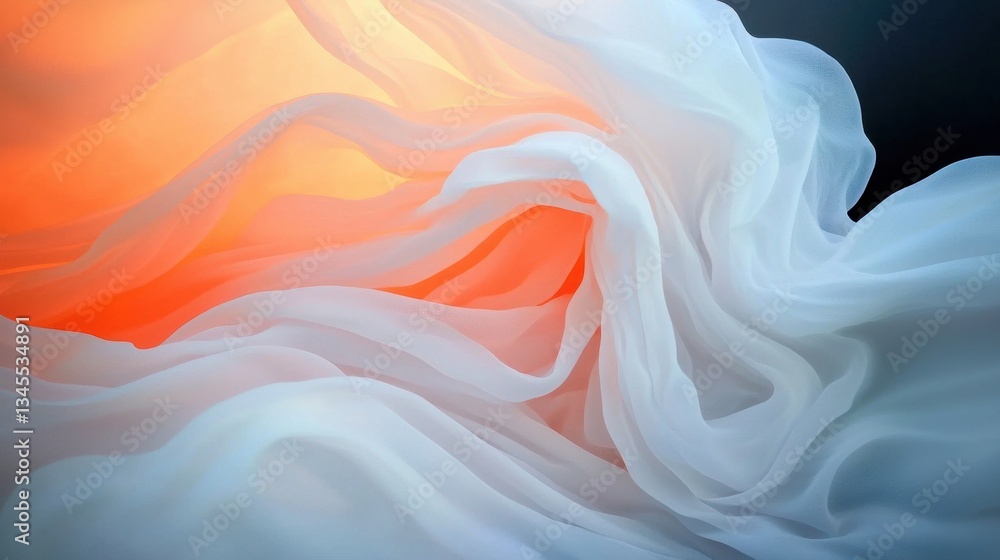 Poster smooth, professional white abstract background with soft light transitions.