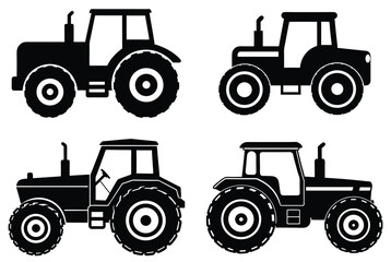 Naklejka premium tractor isolated on white background