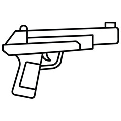 PTR 91 gun , police weapon vector design, military vector design illustration.