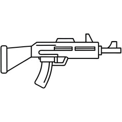 PTR 91 gun , police weapon vector design, military vector design illustration.