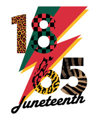 "Bold Juneteenth 1865 Design'' 