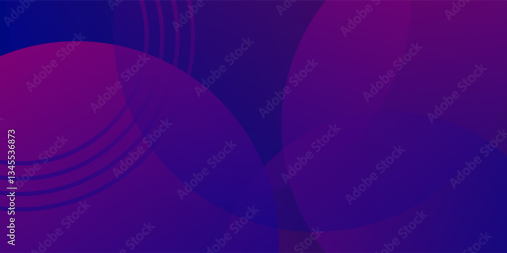 Poster abstract gradient purple circular overlapping