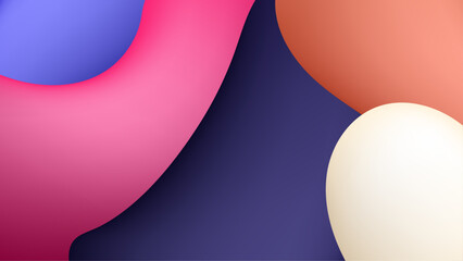 colorful abstract shapes blend together creating a vibrant and energetic composition for design inspiration vector illustration