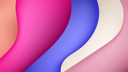 colorful flowing shapes in vibrant hues blend seamlessly creating a captivating abstract design vector illustration