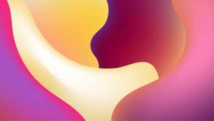 colorful vibrant composition features flowing shapes wave blending seamlessly energetic and modern aesthetic vector illustration, great for business project, presentation background, and wallpaper