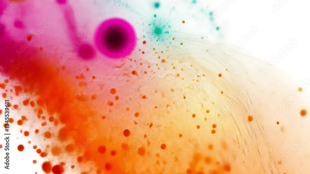 Poster abstract fluid art: a vibrant and dynamic composition of colorful ink spreads, creating a mesmerizin