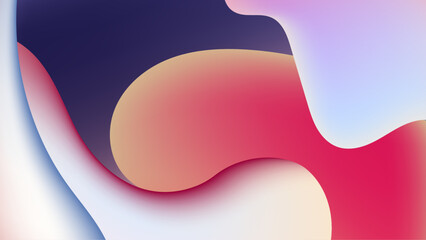 colorful bright colors blend together in an abstract design featuring smooth curves and waves vector illustration
