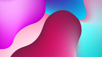 colorful abstract shapes create a vibrant modern design with smooth curves and flowing lines vector illustration