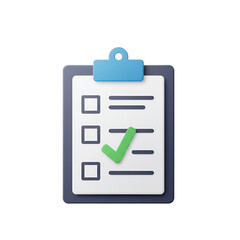 Checklist Verification - Tick Mark on Clipboard Confirming Tasks Completion