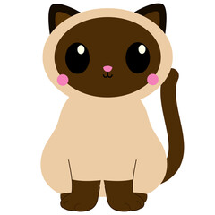 veterinary cat illustration, cute nurse cat, pet healthcare clip art, siamese cat doctor, adorable kitten with medicine, kawaii cat with syringe, digital pet medical sticker, cat with bandage vector, 