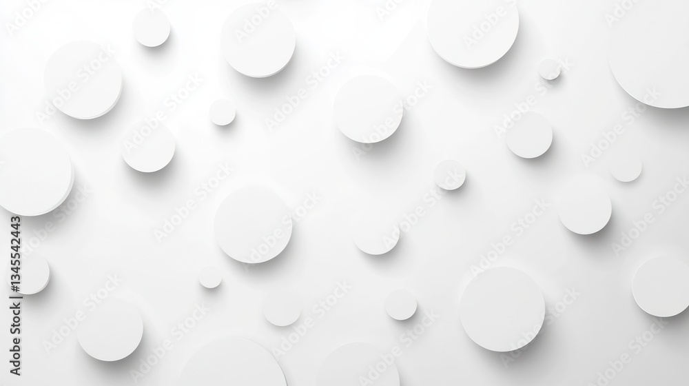 Poster abstract circles on white background. possible use design inspiration, pattern, texture