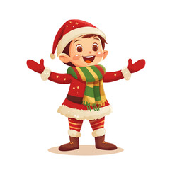 A cheerful young boy with bright eyes and a big smile, standing confidently against a clean on transparent png background. Ai generated