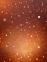 Golden Glitter Bokeh Background with Sparkling Lights for Festive and Elegant