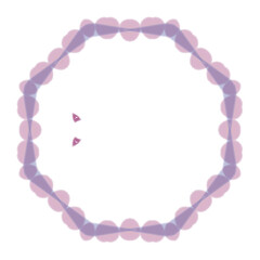 frame for your text vector with different elements in an abstract form