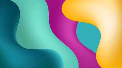 colorful abstract flowing pattern background vector illustration