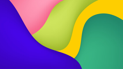 colorful abstract colorful shapes blend seamlessly in warm hues creating a vibrant visual experience vector illustration