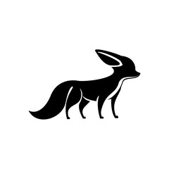 Fennec Fox logo icon design illustration