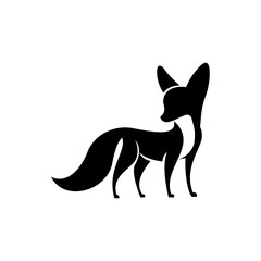 Fennec Fox logo icon design illustration