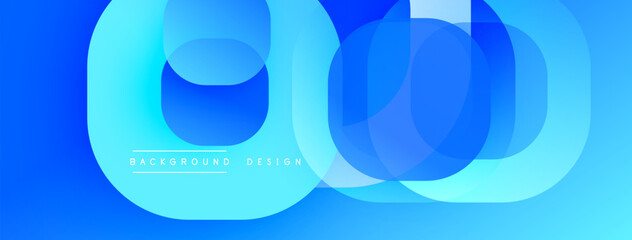 Abstract background with layered translucent gradient shapes