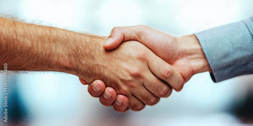 Poster inclusive corporate collaboration authentic multicultural business handshake symbolizing digital era