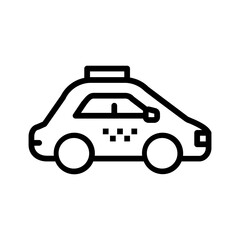 Vector multi color icon for Minicab