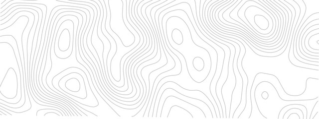 Abstract modern white and black topographic contour map wavy line, digital print terrain lines texture vector white background.	