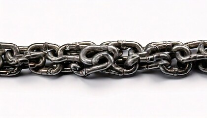 Fototapeta premium chain link metal steel 
