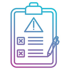 Risk Assessment icon element for design
