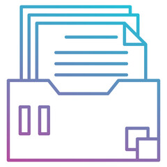 Obraz premium archive icon element for design