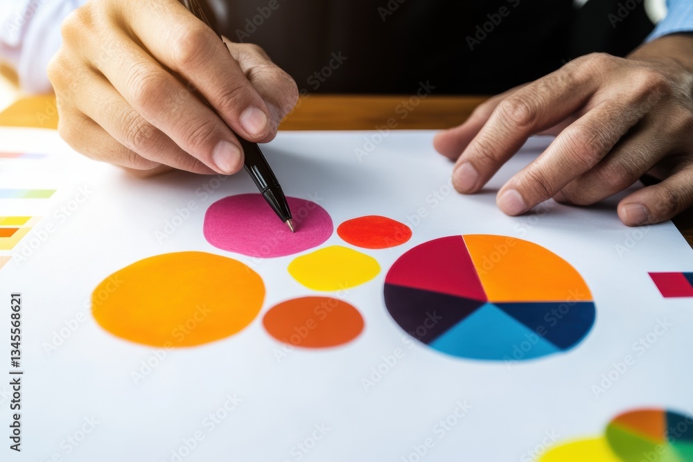 Poster Data Visualization Artistry Creative Color Theory and Design Analytics for Next-Gen Business Intelligence and Strategic Brand Communication
