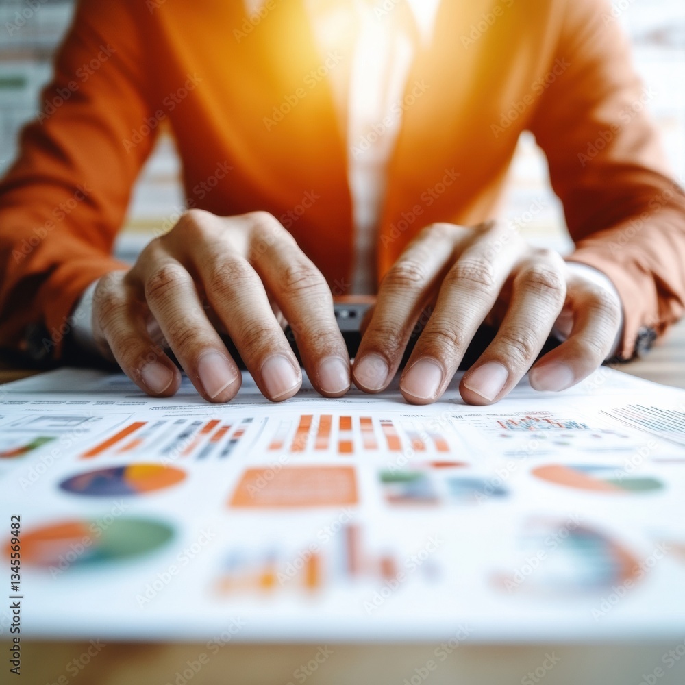 Poster Immersive Data Visualization AI-Powered Analytics for Next-Gen Business Intelligence, Empowering Millennial Professionals with Intuitive Performance Insights