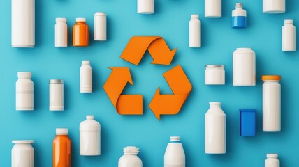 Promoting sustainable recycling practices urban environment infographic colorful layout ecological awareness