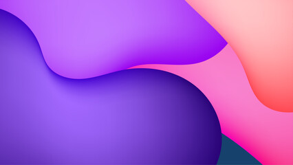 colorful abstract shapes create a vibrant modern design with smooth curves and flowing lines vector illustration, perfect for wallpaper, presentation design, or digital business content