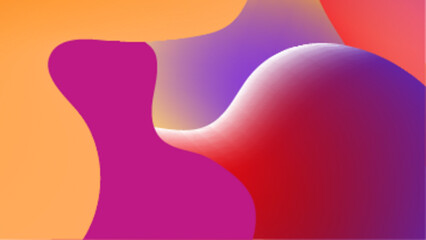 colorful abstract gradient design with wave fluid shapes in vibrant colors vector illustration, great for digital banner, website background, and business presentation