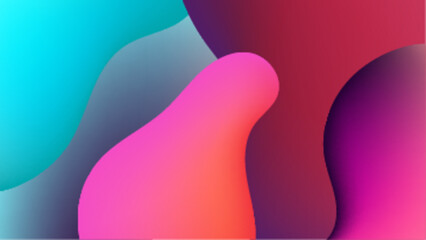 colorful abstract background with smooth curves and gradients displaying various shades vector illustration