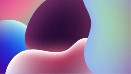 colorful abstract shapes create a vibrant modern design with smooth curves and flowing lines vector illustration. Great for digital banner, website background, and business presentation