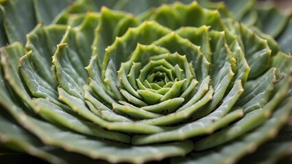Fototapeta premium A close-up view of a succulent plant.