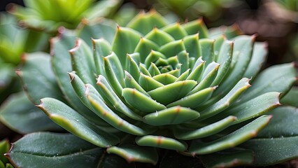 Fototapeta premium A close-up view of a succulent plant.