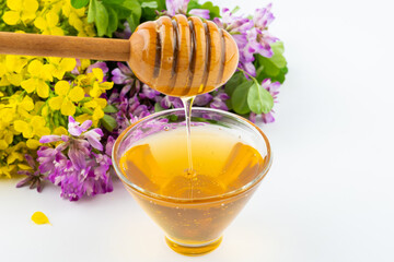 A cup of golden honey