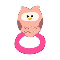 noise baby rattle cartoon vector illustration