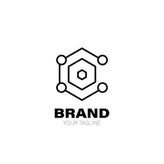 Tech Logo. Tech Logo Design. Tech Logo Brand. Tech Logo Vector Design Isolated on White Background