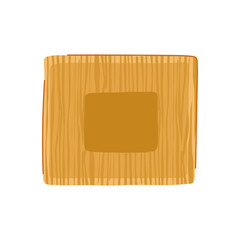 friendly bamboo plate cartoon vector illustration