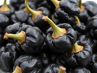 Close-up of Black Pepper Peppers Fresh, Organic, and Spicy Culinary Ingredient for Cooking and Recipes.