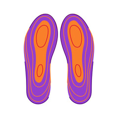 outdoor electric heated insoles cartoon vector illustration