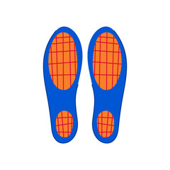 skiing electric heated insoles cartoon vector illustration