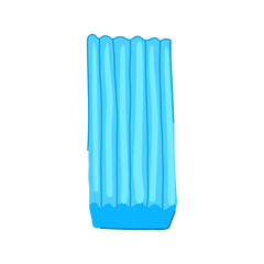 mold modeling clay toy cartoon vector illustration