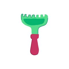 scoop sand toy cartoon vector illustration